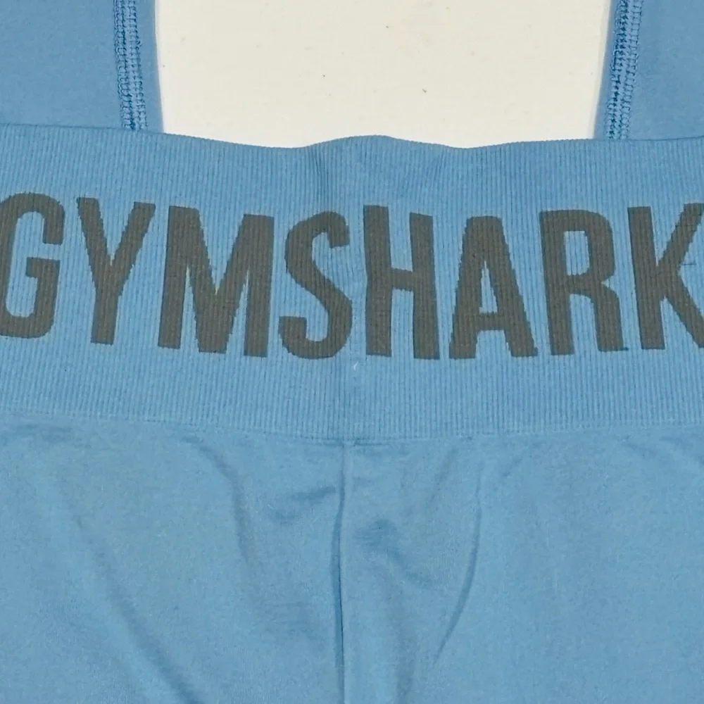 Gymshark Flex High Waisted Seamless Leggings, Light Blue, Woman’s Small
